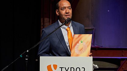 Jonathan Iroulan from Talan Solutions, Winner of the TYPO3 Website of the Year