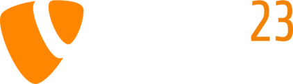 White T3CON23 logo